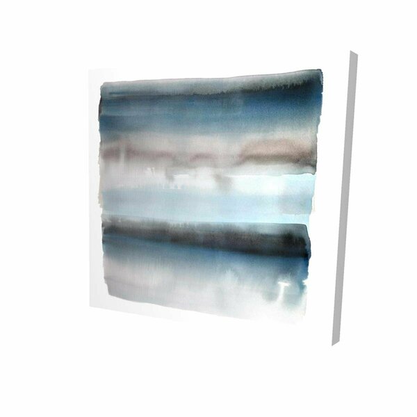 Fondo 12 x 12 in. Blue Stripes-Print on Canvas FO2774140